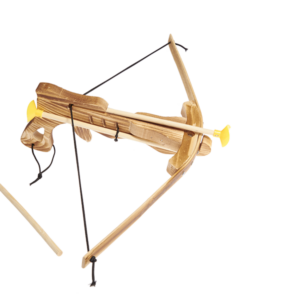 Houten Kinderkruisboog 50 cm – Met Trekkerfunctie | Inclusief 3 Pijlen